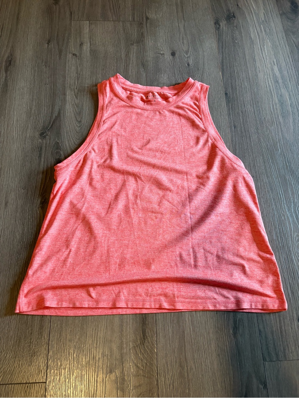 Women’s Heather Coral Sleeveless Tank Top - Casual Athletic Style